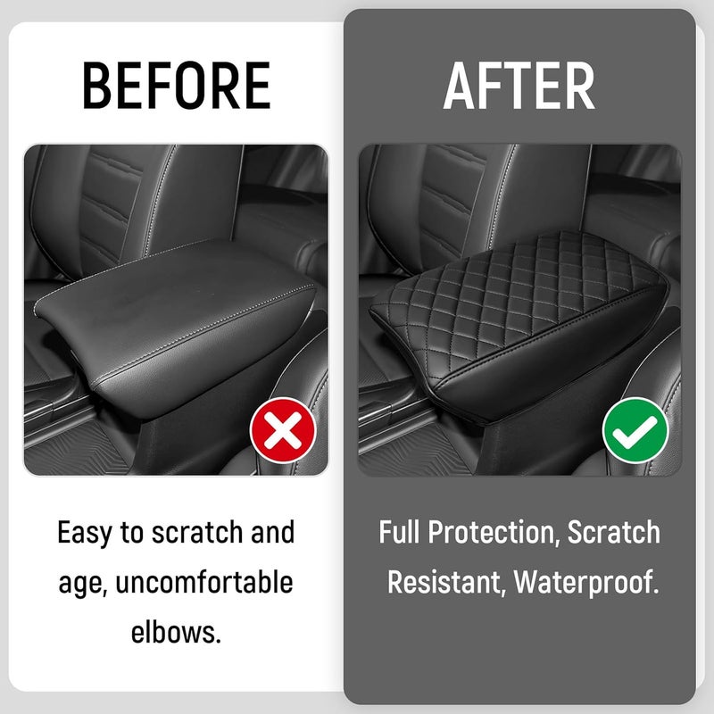 Bercicci Center Console Armrest Cover Compatible with Honda 2017-2022 CRV (Include Hybrid) Accessories Leather Material Center Console Liner Protection - Image 2